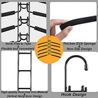 Clothes Hanger Space Saving 4 Pack Multi-Layer Shirt Hangers | Heavy Duty Coat Hanger, Non-slip Foam Padded, Detachable Design, T-shirt Hangers for Man & Women Dorms and Apartment Black - Image 3
