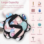 Mesh Shower Caddy Portable - 2 Packs, Large Shower Bag for Dorm, Camping - Image 2