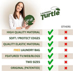 Laundry Turtle Collapsible Laundry Basket for Washer & Dryer (Aqua, Large) - Image 5