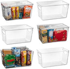 ClearSpace Pantry Storage Bins with Lids for Kitchen & Fridge, 6 Pack by ClearSpace
