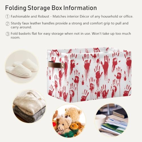 Halloween Rectangular Storage Basket Organizer Bin Shelf Baskets For Clothes Gifts For Home Office Dorm - Image 6