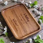 Personalized Wooden Valet Tray for Son-in-Law, Custom Engraved Groom Gift from in-Laws, Wedding Keepsake Gift for Men, Welcome New Son Gift from Parent - Image 6