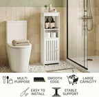 5-Tier Narrow Bathroom Cabinet, 9.8" W X 31.5" H - Image 6