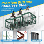 EUDELE Shower Caddy 2 Pack, Adhesive Shower Organizer for Home Decor & Kitchen Storage, No Drilling, Rustproof Stainless Steel Bathroom Shelf Organizer - Image 5