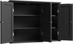 ChooChoo Laundry Cabinet with 3 Doors and Adjustable Shelves - Image 9