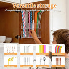Small Acrylic Straw Holder for Cabinet Door, Adjustable Two-Part - Image 6