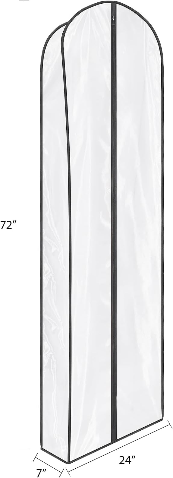 Zilink Dress Bags for Gowns Long Wedding Dress Storage Bags 72 in, 2 Pack - Image 2