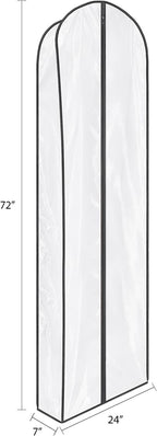 Zilink Dress Bags for Gowns Long Wedding Dress Storage Bags 72 in, 2 Pack - Image 2