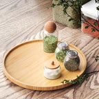 VERTORGAN Lazy Susan Bamboo Organizer for Kitchen,Cabinet,Large(Natural) - Image 2