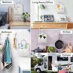 Kanrichu 3pcs Wall Hanging Organizer Bag, Linen Fabric Door Hanging Storage Basket with Pockets, Waterproof Bin for Kitchen, Bedroom, Office, RV Camper (White-Upgraded) - Image 4
