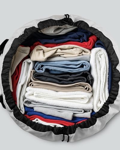 Laundry Bag with Shoulder Straps and Mesh Pocket Laundry Backpack Large Portable Laundry Hamper for College Laundromat Apartment - Image 5