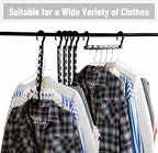 Mr. Pen- Space Saving Hangers for Clothes, 20 pcs, Black | Plastic Multi Clothes Hangers Space Saving, 6 Slots, 360° Rotating Hooks - Image 7