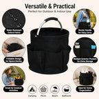 Cleaning Caddy Bag, Cleaning Supplies Organizer, Storage Basket with Handle - Image 3