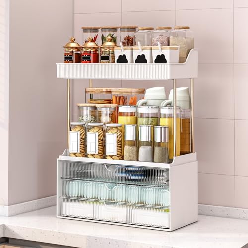 caktraie 2 Sets 5 Tier Acrylic Makeup & Bathroom Vanity Organizer - Image 6