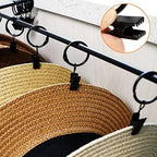 CAPHONT Hat Rack for Baseball Cap Organizer with 24 Hooks, Modern Metal Hats Storage Wall Mounted Caps Hanger for Closet Door Bedroom Entryroom Laundry, 2 Pack - Image 3