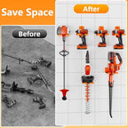 Wall-Mounted Weed Wacker Hanger, Garage Tool Organizer, 1 Pack Orange - Image 6