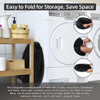 BATTOO Extra Large 107L Strong Laundry Hamper 17.5" x 27" Collapsible Laundry Baskets with Long Straps Drawstring Barrel Foldable Hamper for Laundry Room, Bathroom, Campout, College Dorm or Travel - Image 6