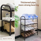 Gonfoam Expandable 4-Tier Shoe Rack for Closet and Entryway, Bronze - Image 5