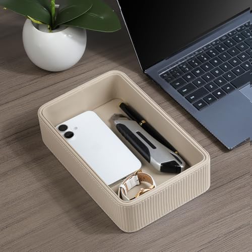 Small Valet Tray Key Bowl Nightstand Organizer Bedside CatchallTray - Image 3