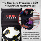 Hanging Sports Equipment Organizer | Multi-Purpose | Garage Sports Ball Storage | Storage for Basketball Football Volleyball Tennis Soccer Biking | Toy Storage | Includes Hook - Image 5