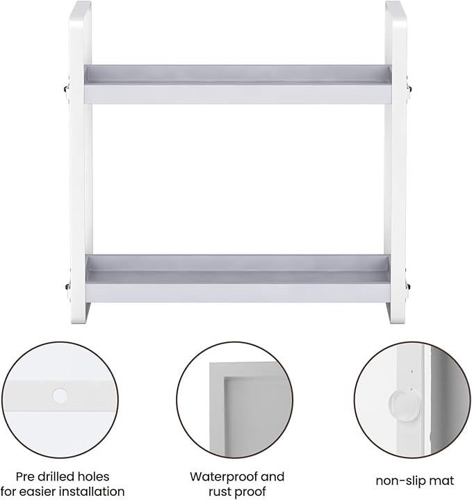 HNRLOY Bathroom Counter Organizer, Bathroom Counter Shelf, Makeup Organizer - Image 4