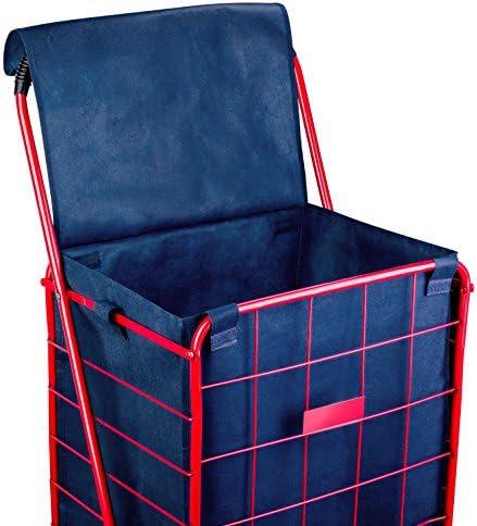 Handy Laundry Shopping Cart Liner, 18" X 15" X 24", Square Bottom, Fits Standard Shopping Cart, Cover and Adjustable Straps for Easy Secure Attachment, Made from Waterproof Material (Navy Blue) - Image 3