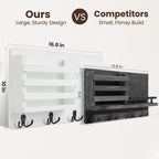 Nekon Mail Holder for Wall, 16.8 Inch Mail Organizer, White - Image 6