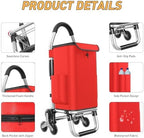 Heavy Duty 3 in 1 Shopping Cart, Foldable Hand Truck with 6 Wheels - Image 3