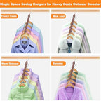Closet Organizers and Storage,Heavy Duty Hangers Space Saving,Home Dorm Room Essentials for College Students Girls Boys,6 Pack Organization and Storage Clothes Hanger for Coat,Pants,Shirt,Scarf - Image 7