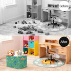 Soccer Storage Basket Toy Storage Bins Collapsible Cube Organizer - Image 4
