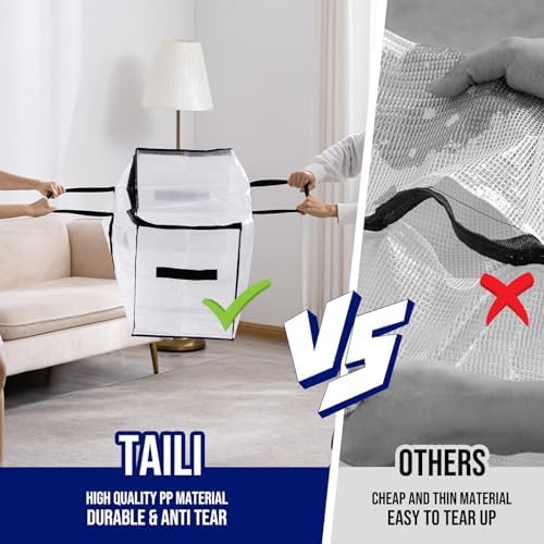 TAILI 6 Pack Clear Extra Large Moving Bags,Storage Bag with Visible Window - Image 5