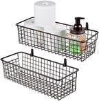 SheeChung Wire Storage Baskets, Metal Toilet Paper Basket Holder, Bronze by SheeChung