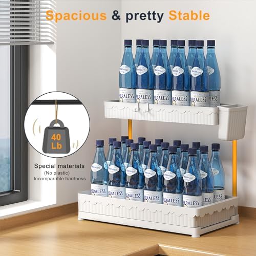 Sevenblue 3-Pack 2-Tier L-Shaped Under Sink Organizers with Sliding Drawers - Image 4