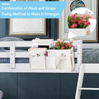 Lilithye Bedside Caddy, Bedside Storage Bag Hanging Organizer for Bunk Bed - Image 3