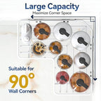 YASONIC Corner Shower Caddy Adhesive, 100% Rustproof Shower Organizer with Soap Holder, No Drill Shower Shelf for Inside Shower, Wall-Mounted Shower Storage for Homes (3 Pack, White) - Image 3