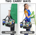Boczif Cleaning Caddy Bag Wearable,Cleaning Caddy Supplies Organizer(White) - Image 4