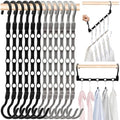 12 Pack College Dorm Room Essentials for Girls Guys, Closet Organizers | Closet Organizers and Storag, Stronger Space Saving Hangers Clothes Hanger, 5 Holes, Magic Home Organization by HAOWWLAISpaceSavingHangers