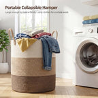 OIAHOMY 60L Nursery Hamper Laundry Basket Laundry Hamper Gradient Brown - Image 3