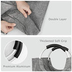 Large Laundry Basket, Laundry Hamper Bag with Handles, 90L Heather Grey - Image 2