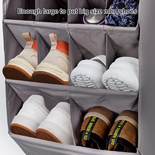 2 Pack Over the Door Shoe Organizers, Hanging Shoe Organizers Large Pockets - Image 5