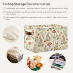 Easter Mushroom Bunny Rectangular Storage Basket Organizer Bin Shelf Baskets For Clothes Gifts For Home Office Dorm - Image 6