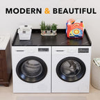 SpaceAid Washer Dryer Countertop, Laundry Wood Shelf Topper with Edge, 54" Width x 27.5" Depth Cover Guard Organizer for Washer and Dryer Laundry Hamper Counter Storage Organization (Black Marble) - Image 6