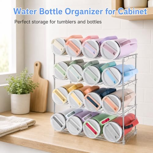 Stackable Water Bottle Organizer for Cabinet for Stanley 40 oz Tumbler - Image 6