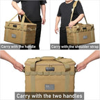 Tactical Camping Storage Bag - 38L Utility Tote Bag Organizer with Combination Lock and Shoulder Strap - Image 5