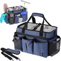 Large Cleaning Caddy Bag Built-in hard plastic sheet Aluminum foil lining by Timoxi