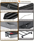 Under Bed Storage w/Wheels,70L Under Bed Containers,2 Pack-Grey - Image 6