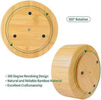 Utoplike Bamboo Rotating Art Supply Desk Organizer, Pencil Holder Desktop - Image 3
