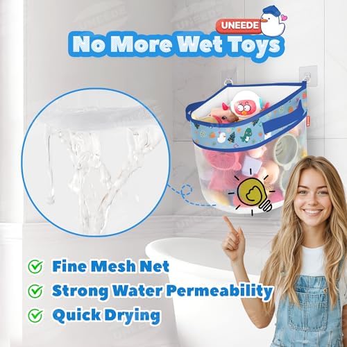UNEEDE Dino Print Bath Storage,4.15 Gallons Bathtub Storage Organizer - Image 3