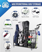 Mythinglogic Golf Bag Storage Organizer for Garage, Multiple Capacities - Image 2