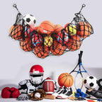 Sports Ball Storage Net,Hanging Basket Organizer Net for Basketballs,Volleyballs Soccer, Sport Equipment Organizer Storage Mesh Bag,Garage Ball Storage,Football Soccer Sports Ball Mesh Net - Image 4